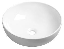 RONDANE umywalka ceramiczna nablatowa, średnica 40x14 cm