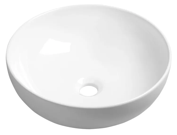 RONDANE umywalka ceramiczna nablatowa, średnica 40x14 cm