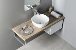 MORO umywalka ceramiczna nablatowa 42x14,5x42 cm