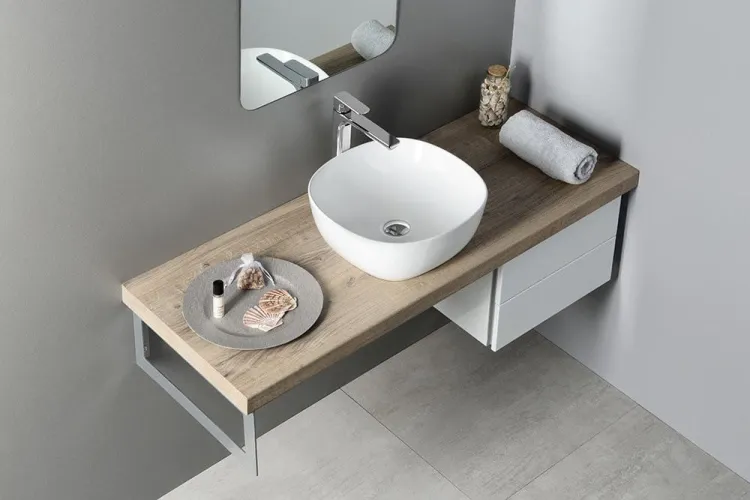 MORO umywalka ceramiczna nablatowa 42x14,5x42 cm