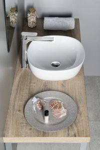 MORO umywalka ceramiczna nablatowa 42x14,5x42 cm