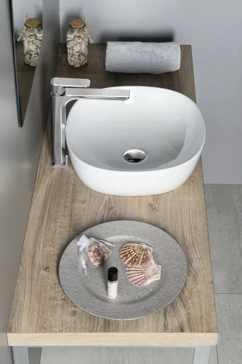MORO umywalka ceramiczna nablatowa 42x14,5x42 cm
