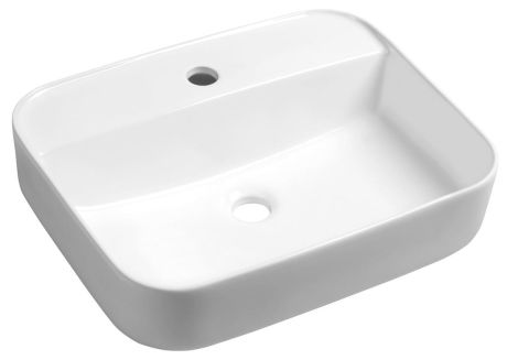 Przejdź do produktu GARDA umywalka ceramiczna nablatowa, 50x40cm, biały
