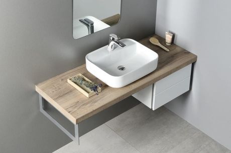 Przejdź do produktu GARDA umywalka ceramiczna nablatowa, 50x40cm, biały