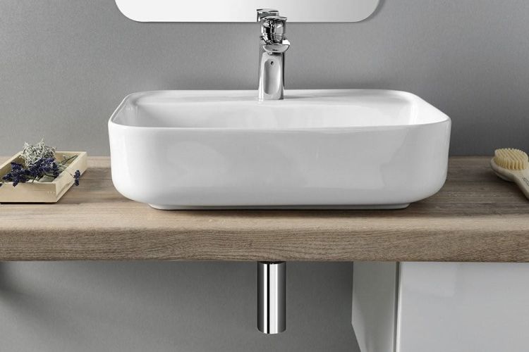 GARDA umywalka ceramiczna nablatowa 50x13,5x40 cm