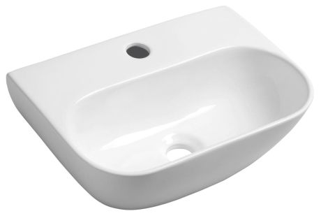 Przejdź do produktu NERISSA umywalka ceramiczna, 42x29cm, biały