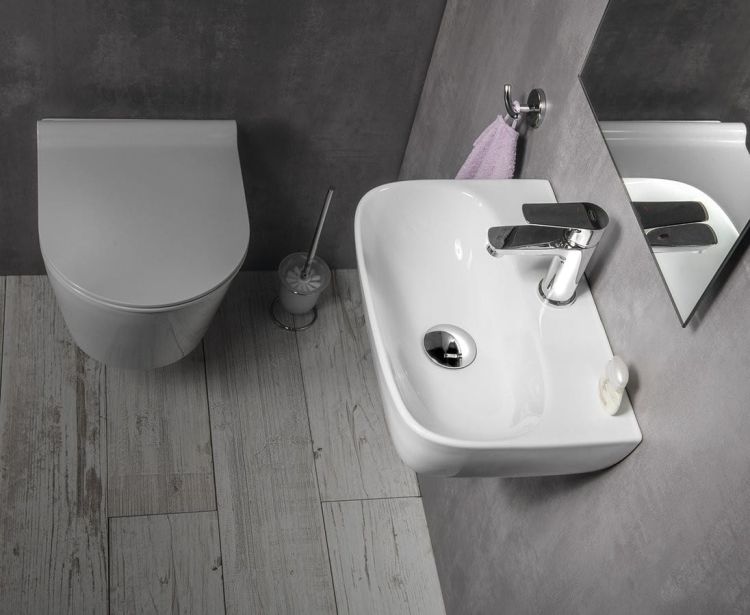 NERISSA umywalka ceramiczna 41,5x12,5x28,5 cm