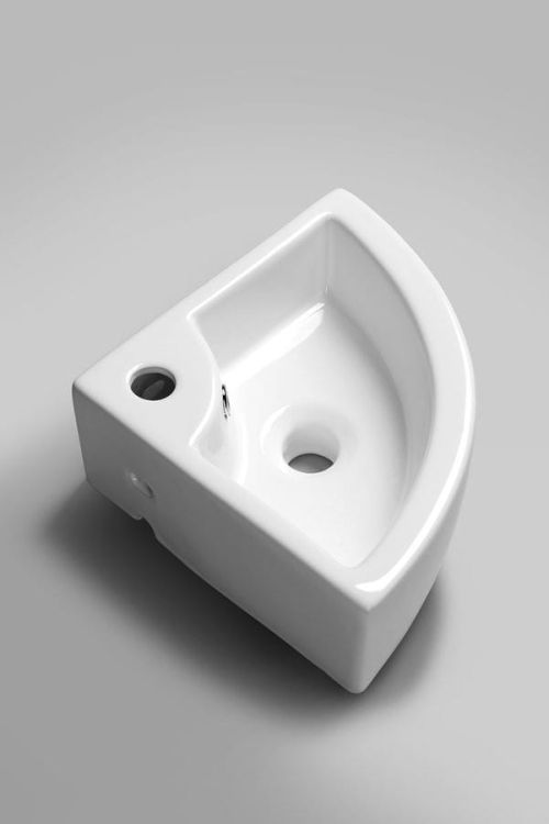 GYNT umywalka ceramiczna narożna 33x13x33 cm