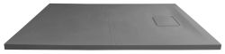 ACORA brodzik kompozytowy, prostokąt 120x80x3,5cm, szary, dekor kamień