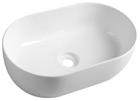 Przejdź do produktu ETELA umywalka ceramiczna 55x36 cm, z korkiem ceramicznym