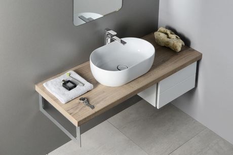 Przejdź do produktu ETELA umywalka ceramiczna 55x36 cm, z korkiem ceramicznym