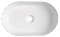 ETELA umywalka 55x36 cm, z korkiem ceramicznym