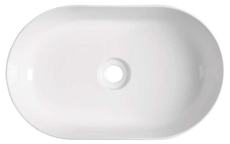 ETELA umywalka 55x36 cm, z korkiem ceramicznym