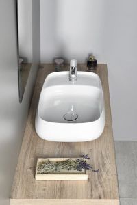 AVENTIN umywalka 60x40 cm, z korkiem ceramicznym