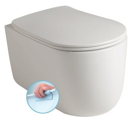 Przejdź do produktu NOLITA WC wiszące, Rimless, 35x55cm, biały