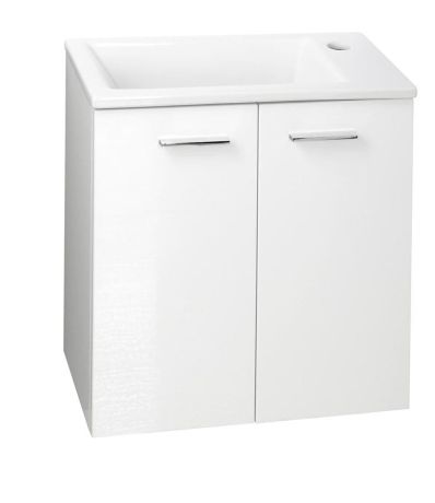 Przejdź do produktu ZOJA szafka umywalkowa 49x50x24,6cm, 2 drzwiczki, biała