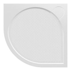 ARCA brodzik prysznicowy kompozytowy, półokrągły 80x80x3 cm, R550