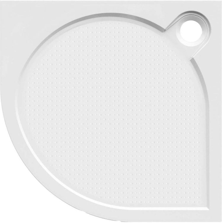 ARCA brodzik prysznicowy kompozytowy, półokrągły 80x80x3 cm, R550