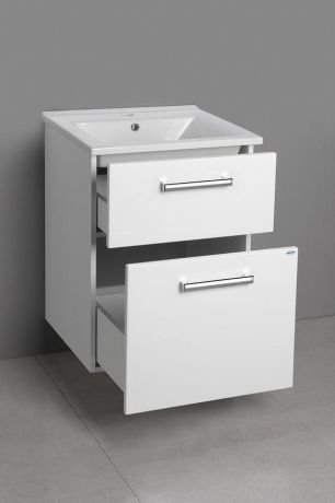 Przejdź do produktu VEGA szafka umywalkowa 51,5x72,6x43,6cm, 2 szuflady, biała