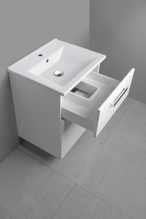 VEGA szafka umywalkowa 50cm, 2 szuflady, biała