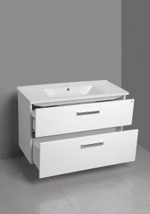 VEGA szafka umywalkowa 100cm, 2 szuflady, biała
