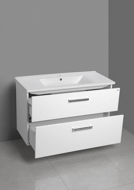 VEGA szafka umywalkowa 100cm, 2 szuflady, biała