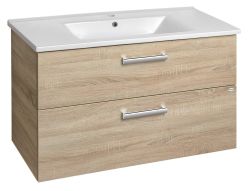 VEGA szafka umywalkowa 100cm, 2 szuflady, dąb platin