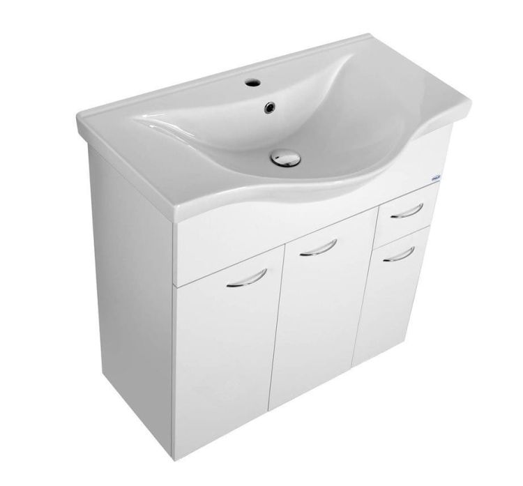 KERAMIA FRESH szafka umywalkowa 74,5x74x34,7cm, biała