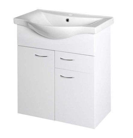 Przejdź do produktu KERAMIA FRESH szafka umywalkowa, 1 szuflada, 60,6x74x34cm, biała