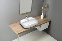 AVENTIN umywalka 60x45 cm, z korkiem ceramicznym
