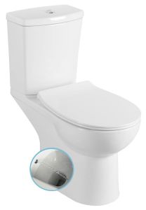 KAIRO WC kompakt z prysznicem bidetowym, tylny odpływ, mechanizm spłukujący