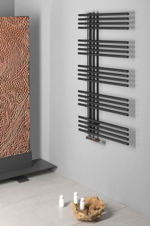 Przejdź do produktu NYMPHA grzejnik łazienkowy 600x1122 mm, antracyt metalik