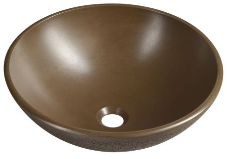 Przejdź do produktu FORMIGO umywalka betonowa, średnica 41 cm, ciemny brąz