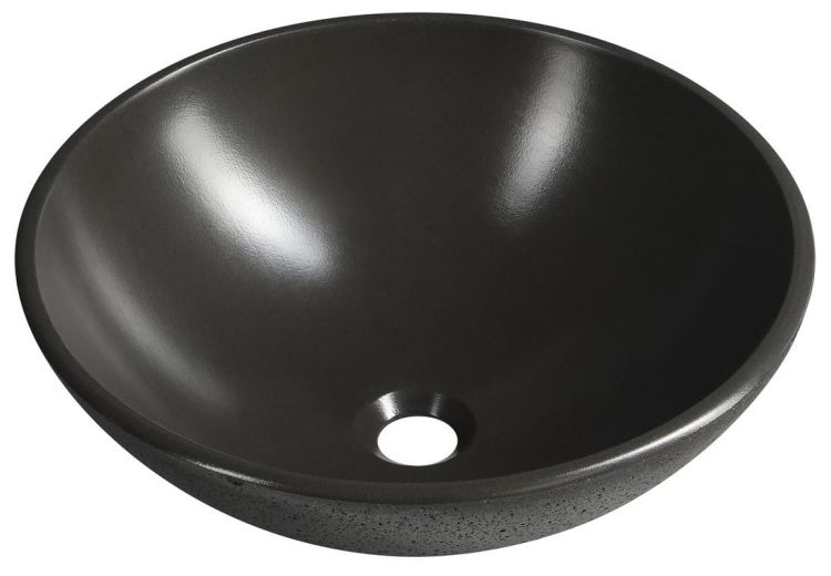 FORMIGO umywalka betonowa, średnica 41 cm, antracyt