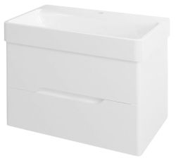 MEDIENA szafka umywalkowa 77x50,5x49cm, kolor biały matowy/biały matowy