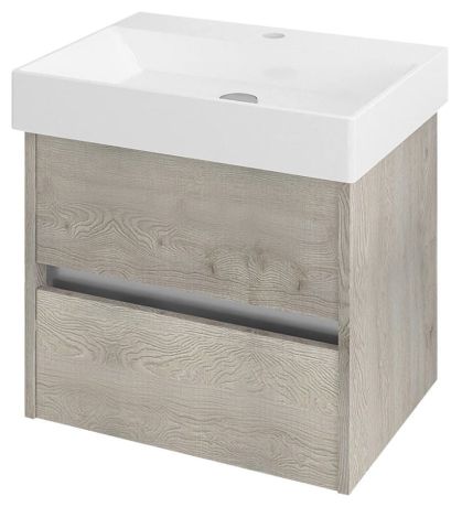 Przejdź do produktu NIRONA szafka umywalkowa 57x51,5x43cm, dąb Mocca