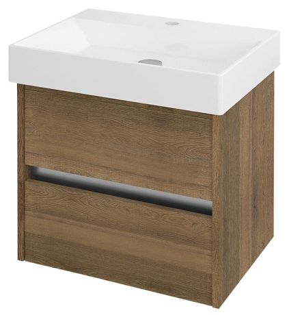 Przejdź do produktu NIRONA szafka umywalkowa 57x51,5x43cm, dąb Sherwood