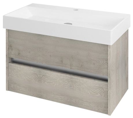 Przejdź do produktu NIRONA szafka umywalkowa 82x51,5x43cm, dąb Mocca