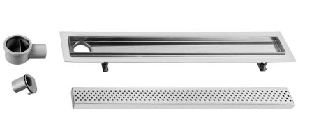 Przejdź do produktu FLOW 97 nierdzewny odpływ liniowy z rusztem 970x150x82 mm