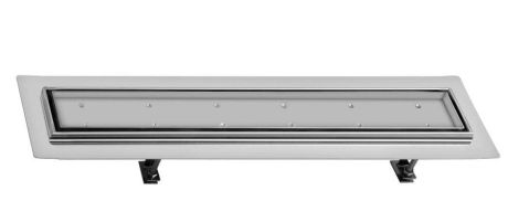Przejdź do produktu FLOW 77 nierdzewny odpływ liniowy z rusztem wypełnianym płytką 770x150x82 mm