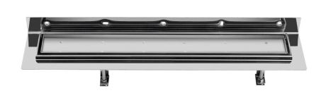 Przejdź do produktu CORNER 77 nierdzewny odpływ liniowy z rusztem wypeł. płytką 770x130x82 mm