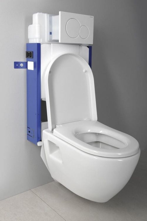WC zestaw promocyjny (WC NERA + zbiornik GEBERIT do muru + przycisk + deska)