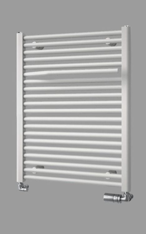 Grzejnik łazienkowy płaski, 500x775 mm, biały