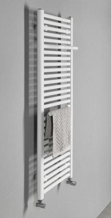 Grzejnik łazienkowy płaski, 500x1215 mm, biały