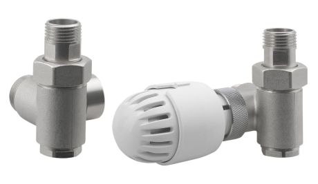 Przejdź do produktu ECO COMBI zestaw przyłączeniowy termostatyczny, prawy, nikiel/biały