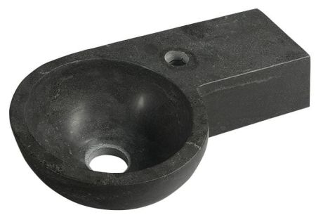Przejdź do produktu BLOK umywalka kamienna 40x23cm, antracyt