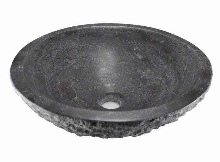 BLOK umywalka kamienna 42x14 cm, czarny Anthrazit