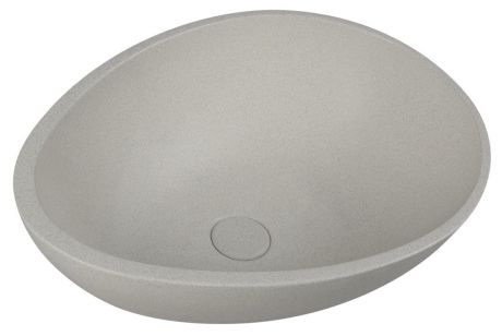 Przejdź do produktu PUNC umywalka betonowa z korkiem, 53x39cm, biały piaskowiec