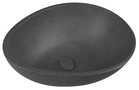 Przejdź do produktu PUNC umywalka betonowa z korkiem, 53x39cm, czrany granit