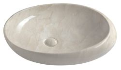DALMA umywalka ceramiczna 68x44x16,5 cm, marfil